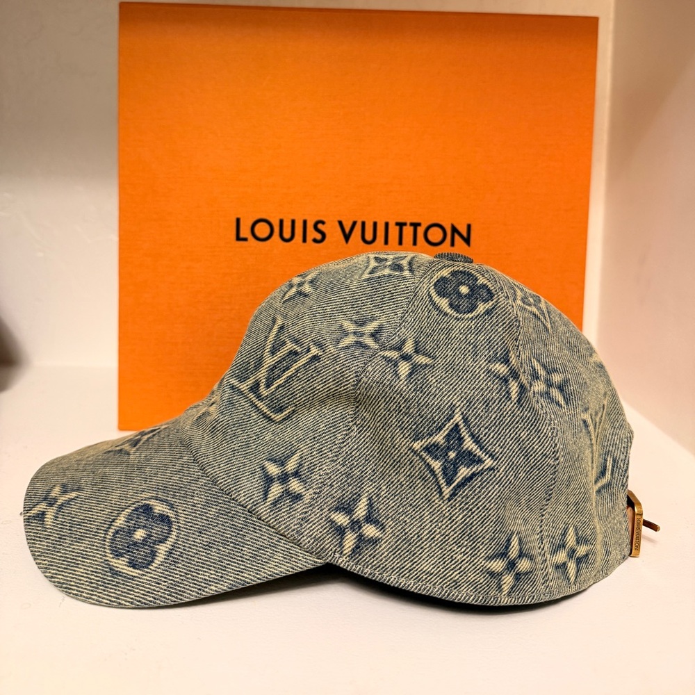 Louis Vuitton Washed Denim Monogram Cap